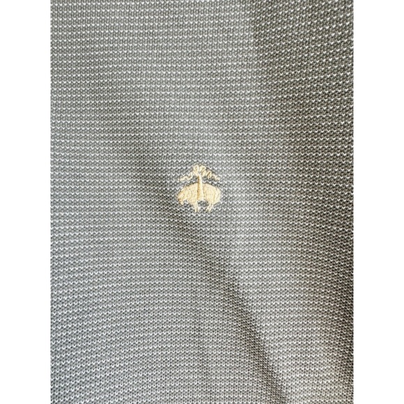 Brooks Bothers Sport Polo Sage Green Size Large 2 Buttons Short Sleeve Cotton - Picture 3 of 6